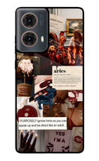 Zodiac Aries Motorola G85 Glass Case