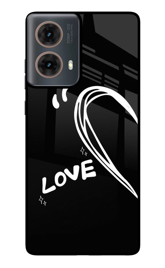 Love Line Motorola G85 Glass Case