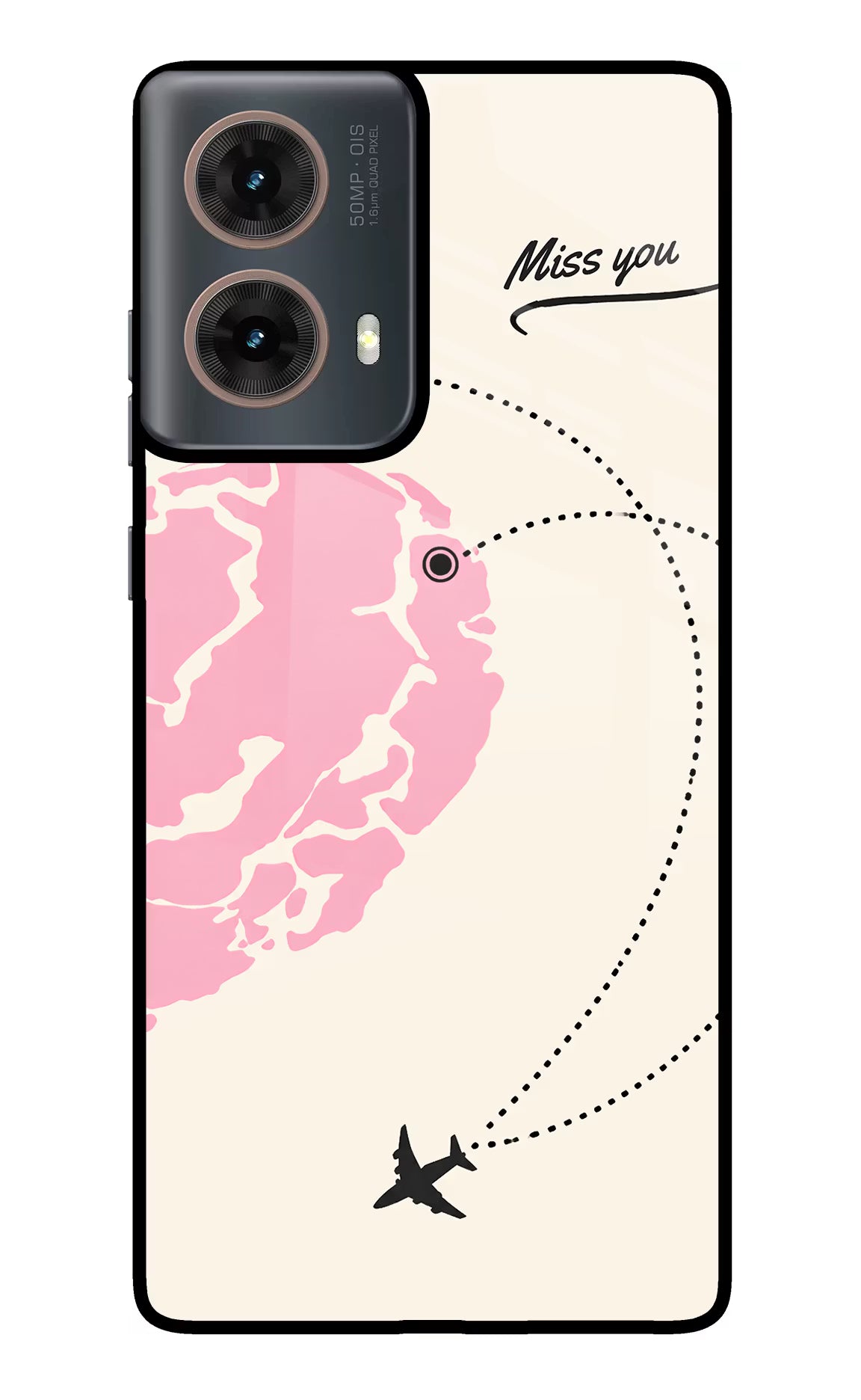 Miss Orbit Motorola G85 Glass Case