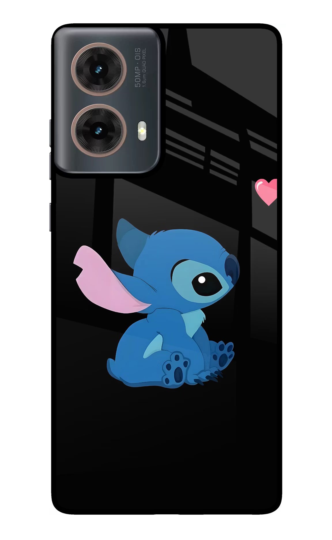 Stitch Crush Motorola G85 Glass Case