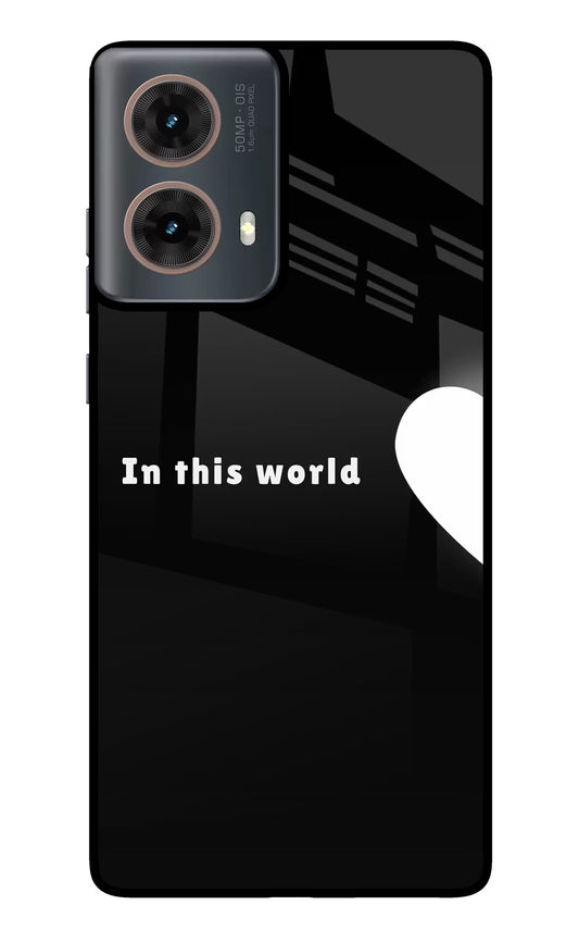 This World Motorola G85 Glass Case