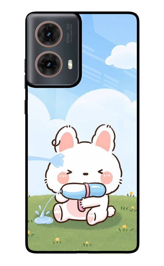 Bunny Treat Motorola G85 Glass Case