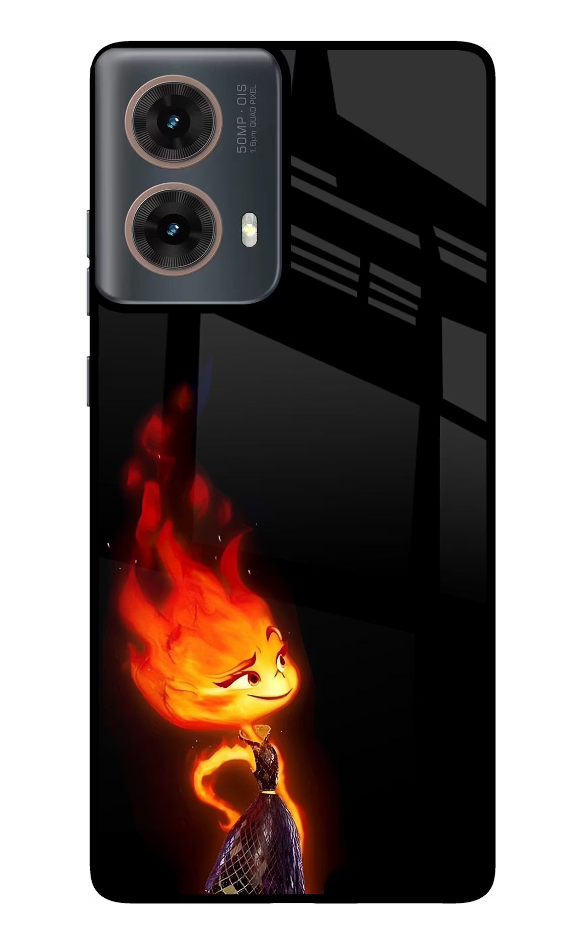 Ember Flame Motorola G85 Glass Case