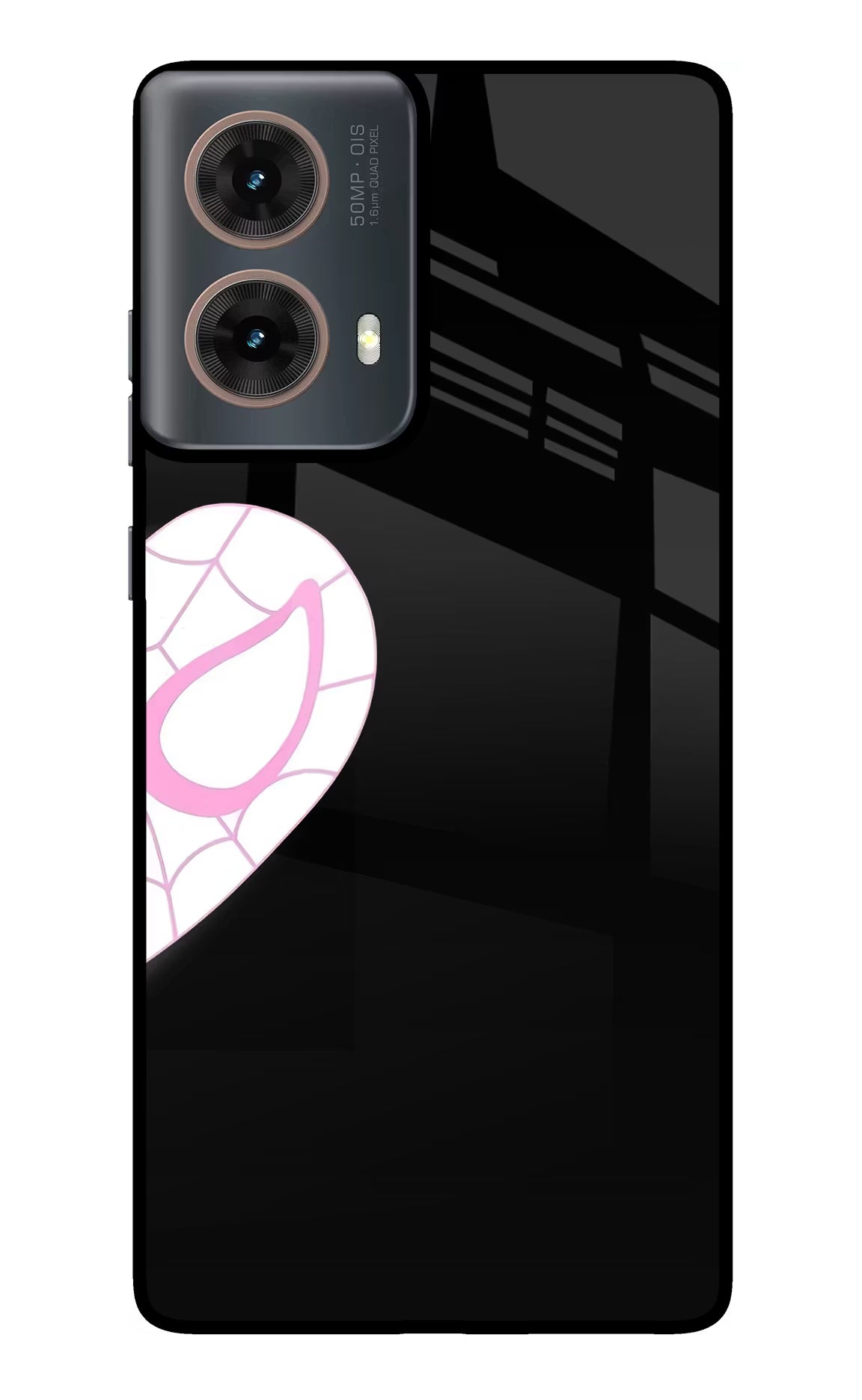 Gwen Mask Motorola G85 Glass Case Back Cover by Casekaro
