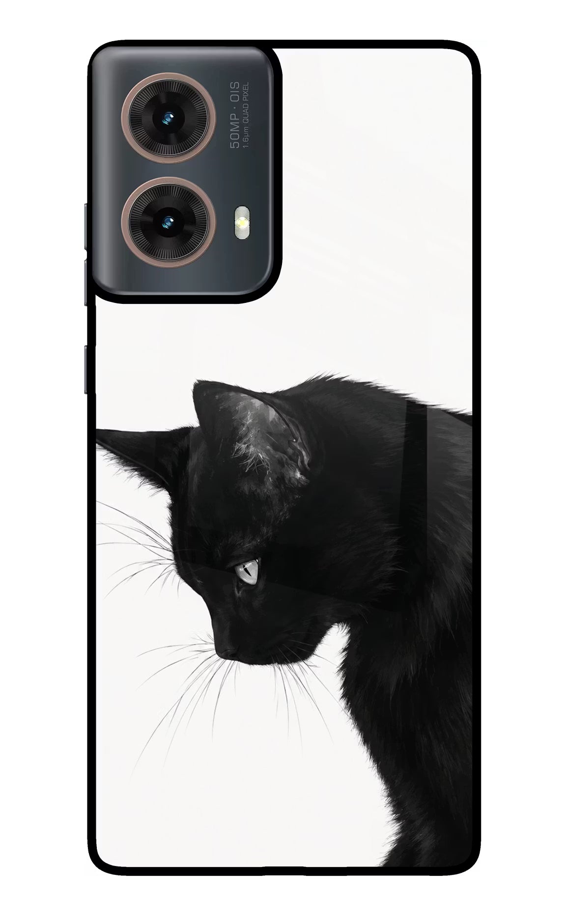 Shadow Gaze Motorola G85 Glass Case Back Cover by Casekaro