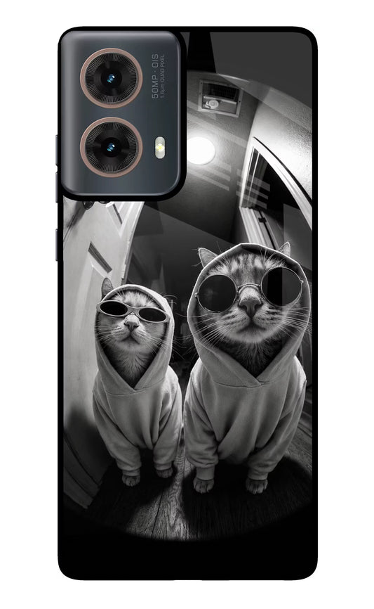 Hood Cats Motorola G85 Glass Case