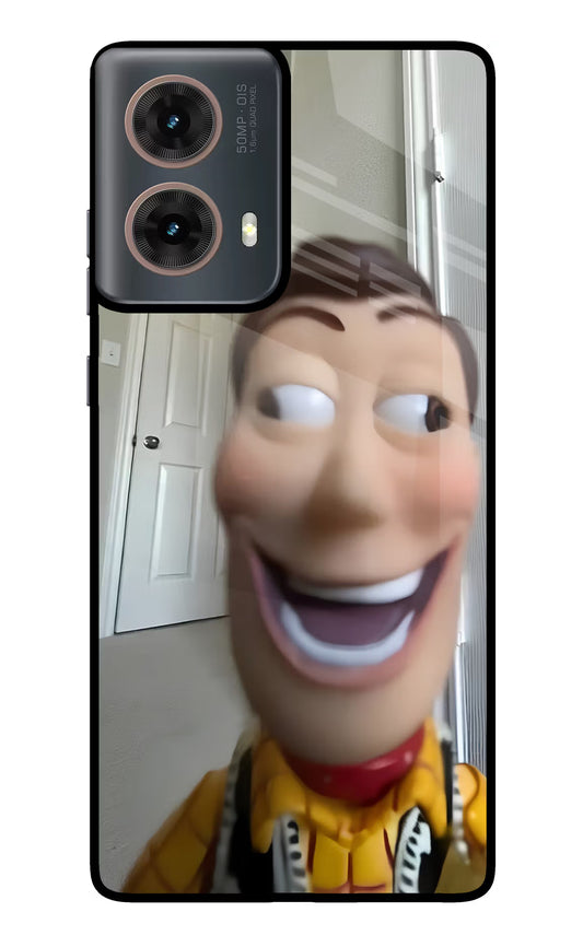 Side Eye Woody Motorola G85 Glass Case