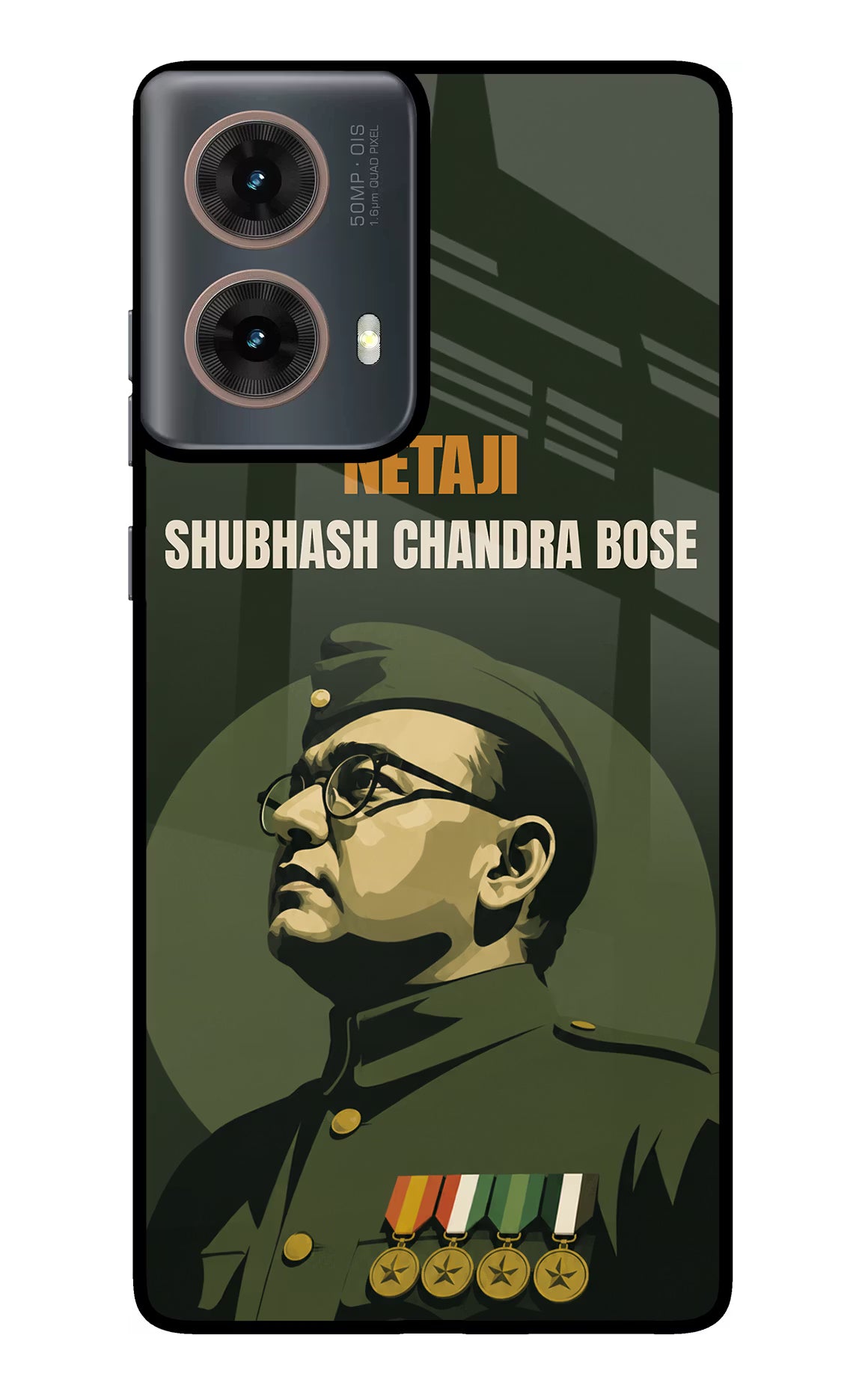 Netaji Legacy Motorola G85 Glass Case