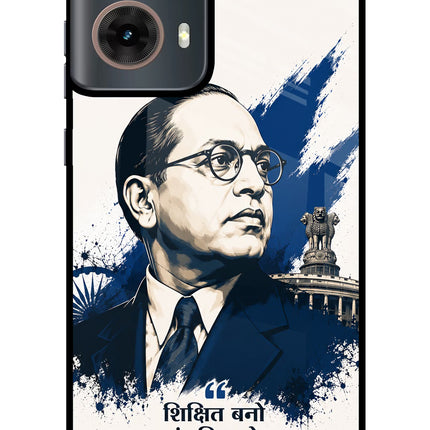 Dr. Ambedkar Visionary Motorola G85 Glass Case Back Cover by Casekaro