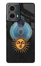 Divine Sun Motorola G85 Glass Case