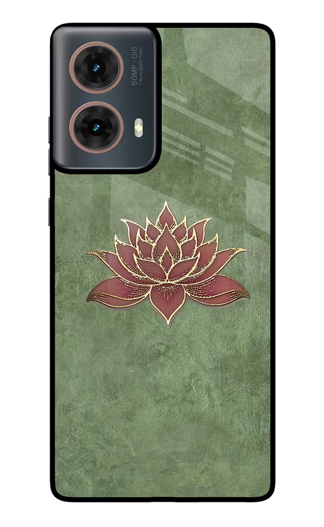Lotus Grace Motorola G85 Glass Case