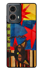 Pop Cat Motorola G85 Glass Case