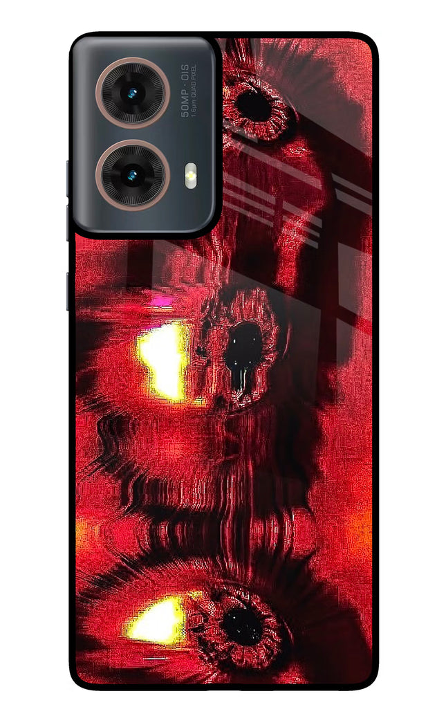 Fire Eye Motorola G85 Glass Case