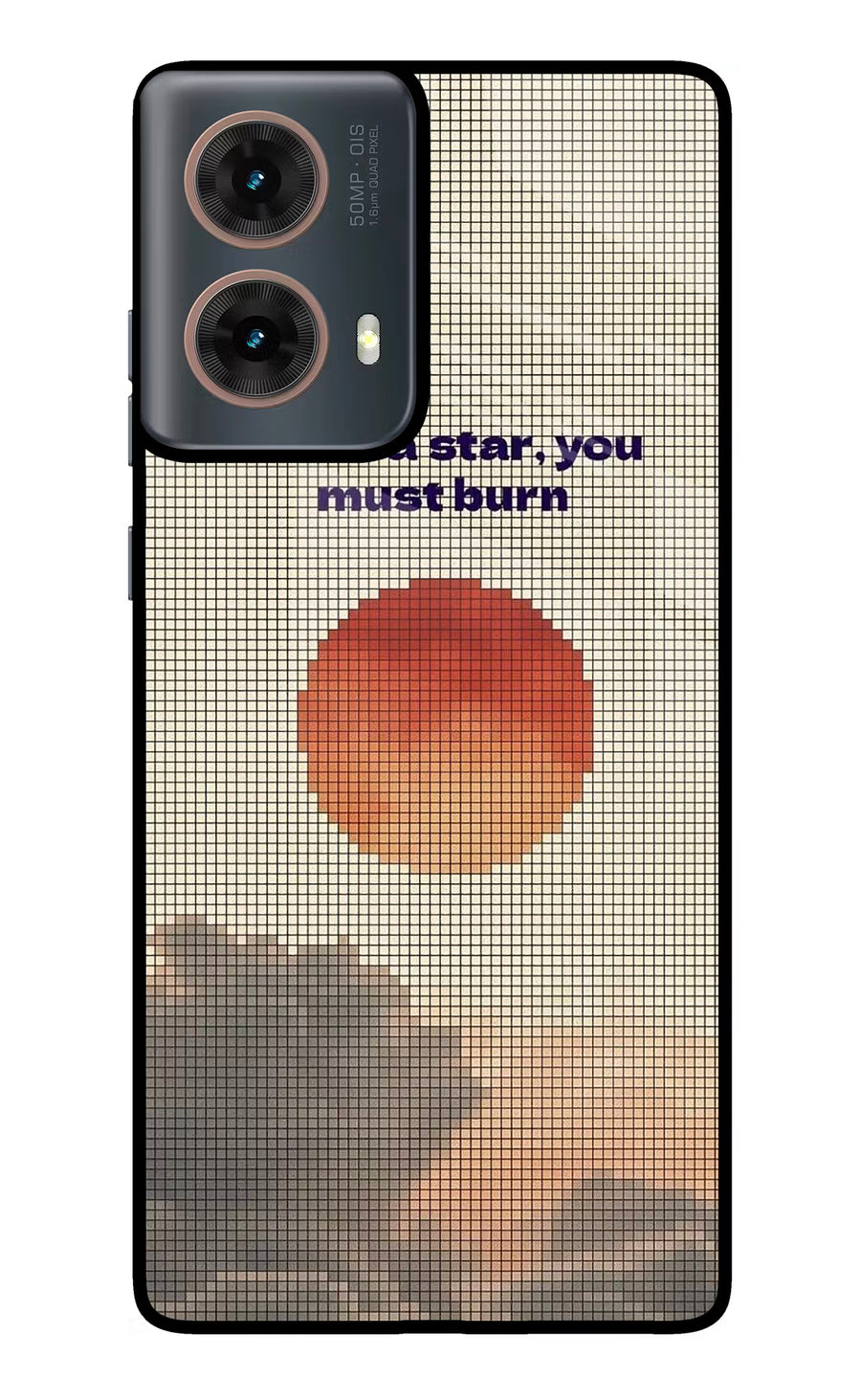 Pixel Sun Motorola G85 Back Cover, Glass case