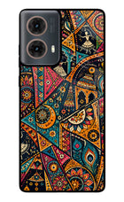 Folk Print Motorola G85 Glass Case