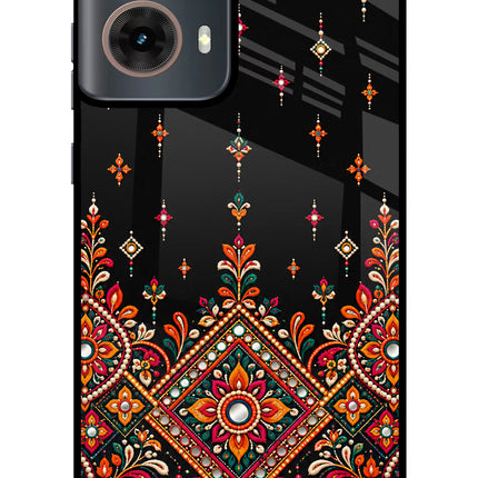 Noir Mehfil Motorola G85 Glass Case