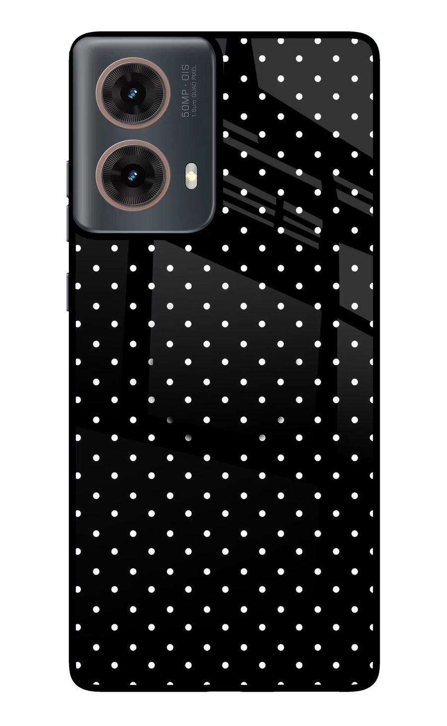 White Dots Motorola G85 Pop Case, Metal case