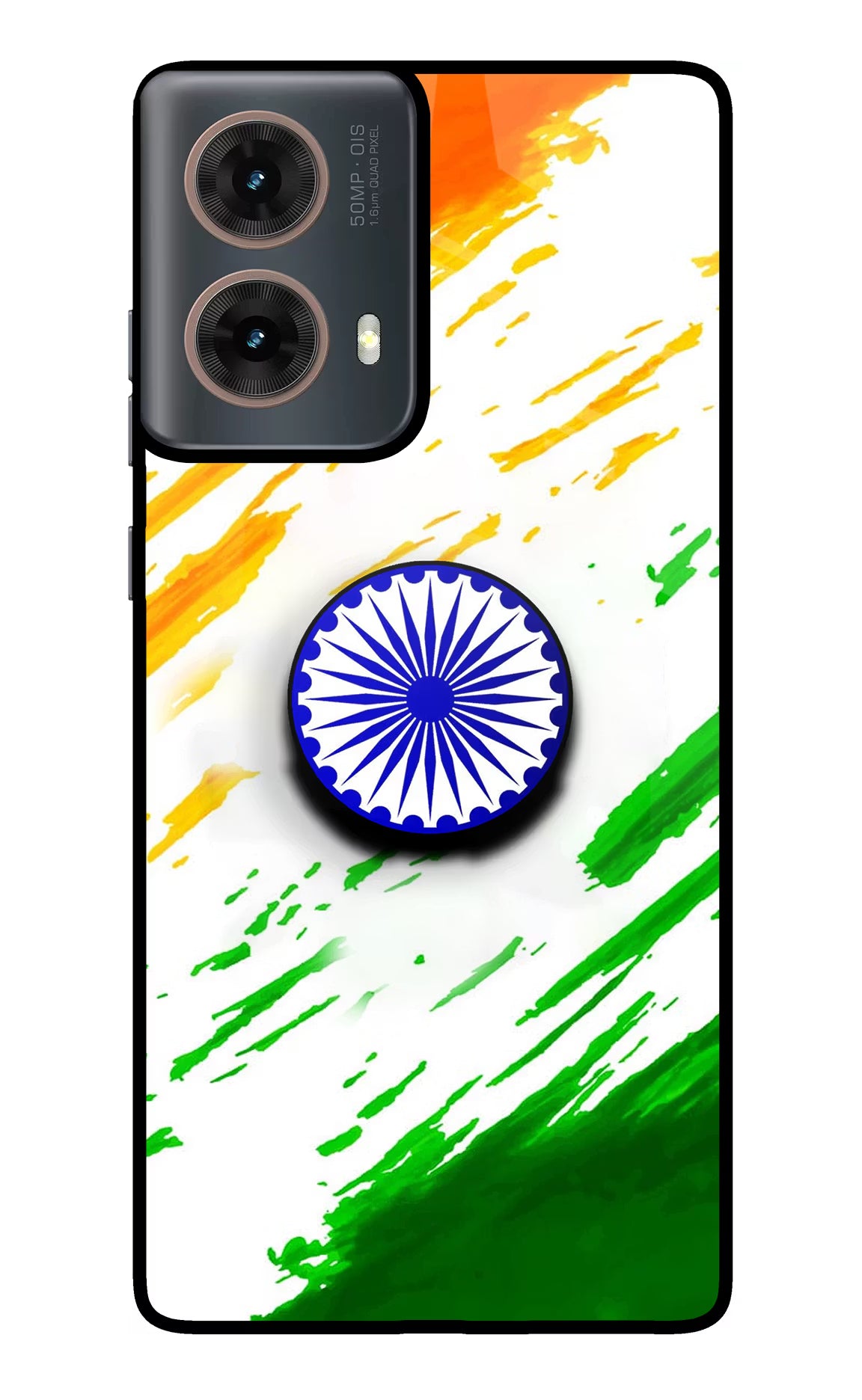 Indian Flag Ashoka Chakra Motorola G85 Pop Case by Casekaro