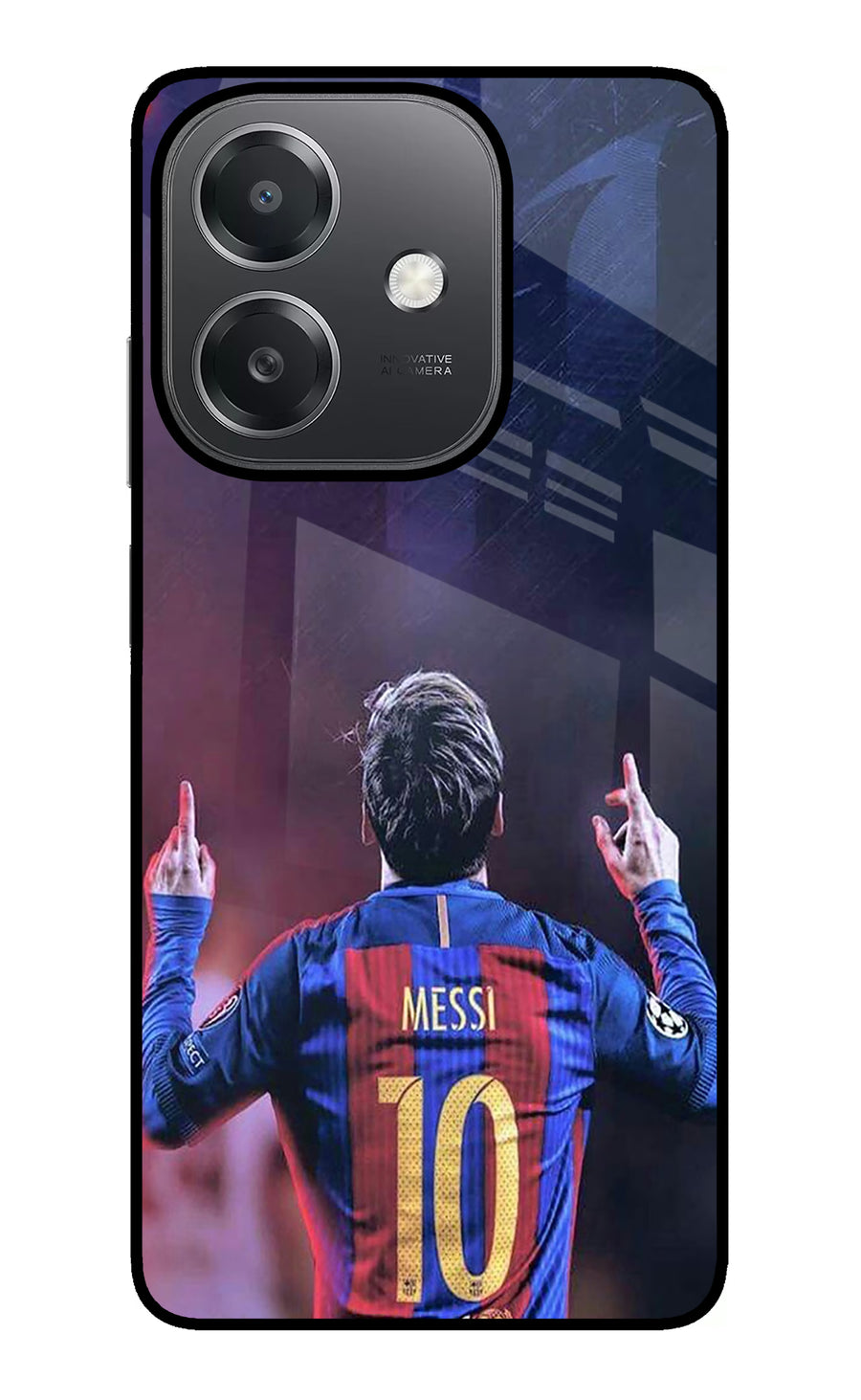 Messi OPPO A3x Back Cover, Glass case