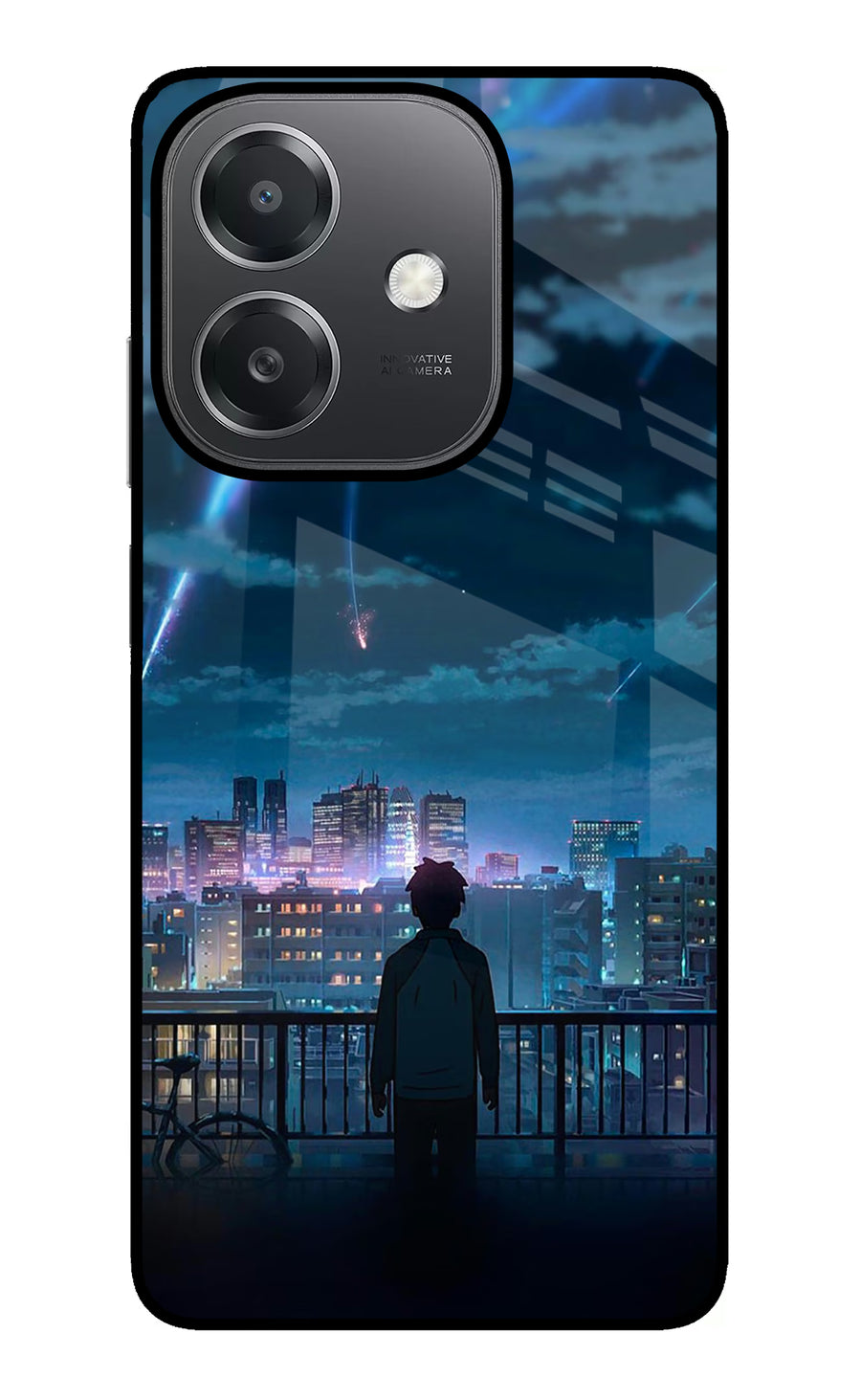 Anime OPPO A3x Back Cover, Glass case