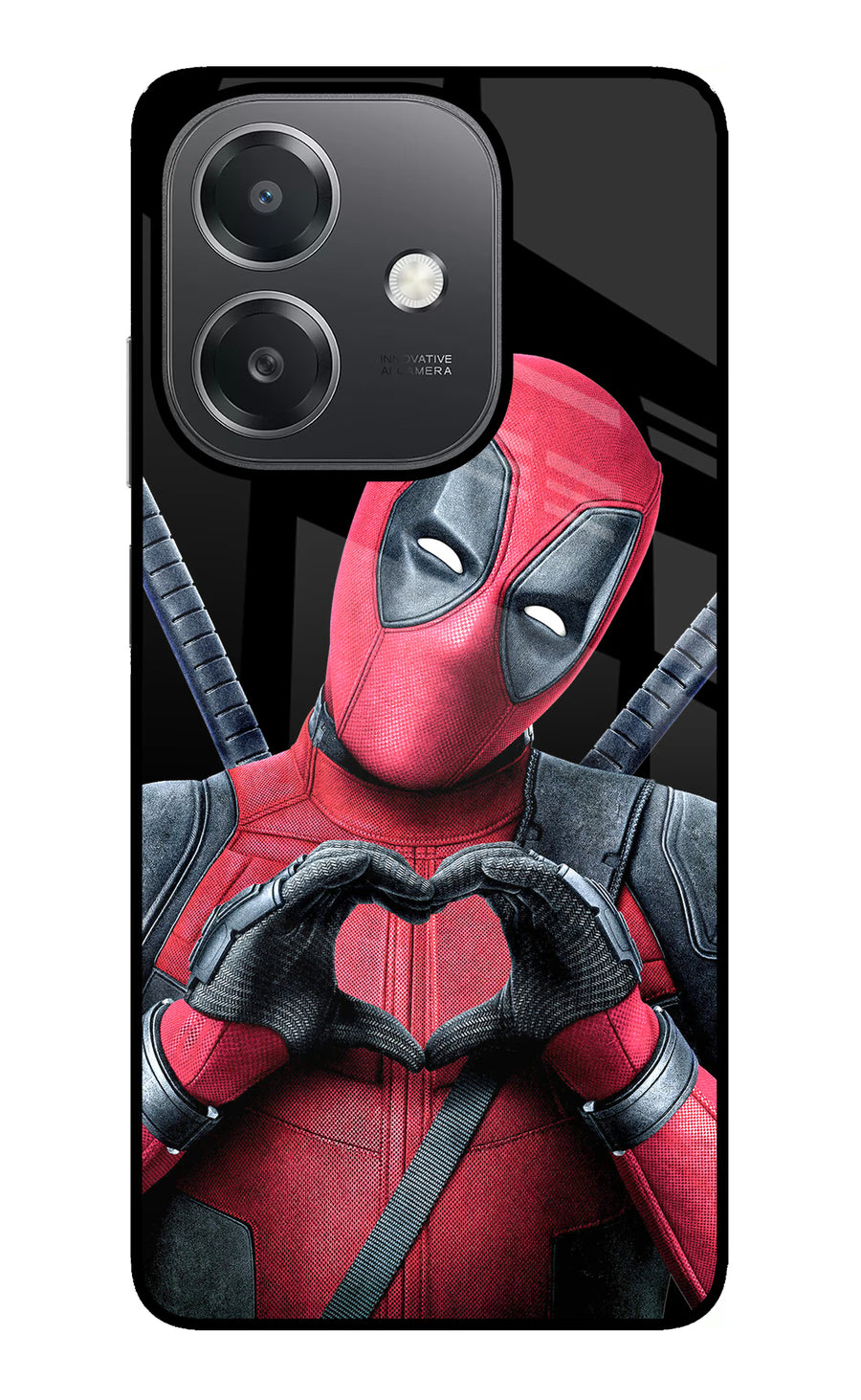 Deadpool OPPO A3x Back Cover, Glass case
