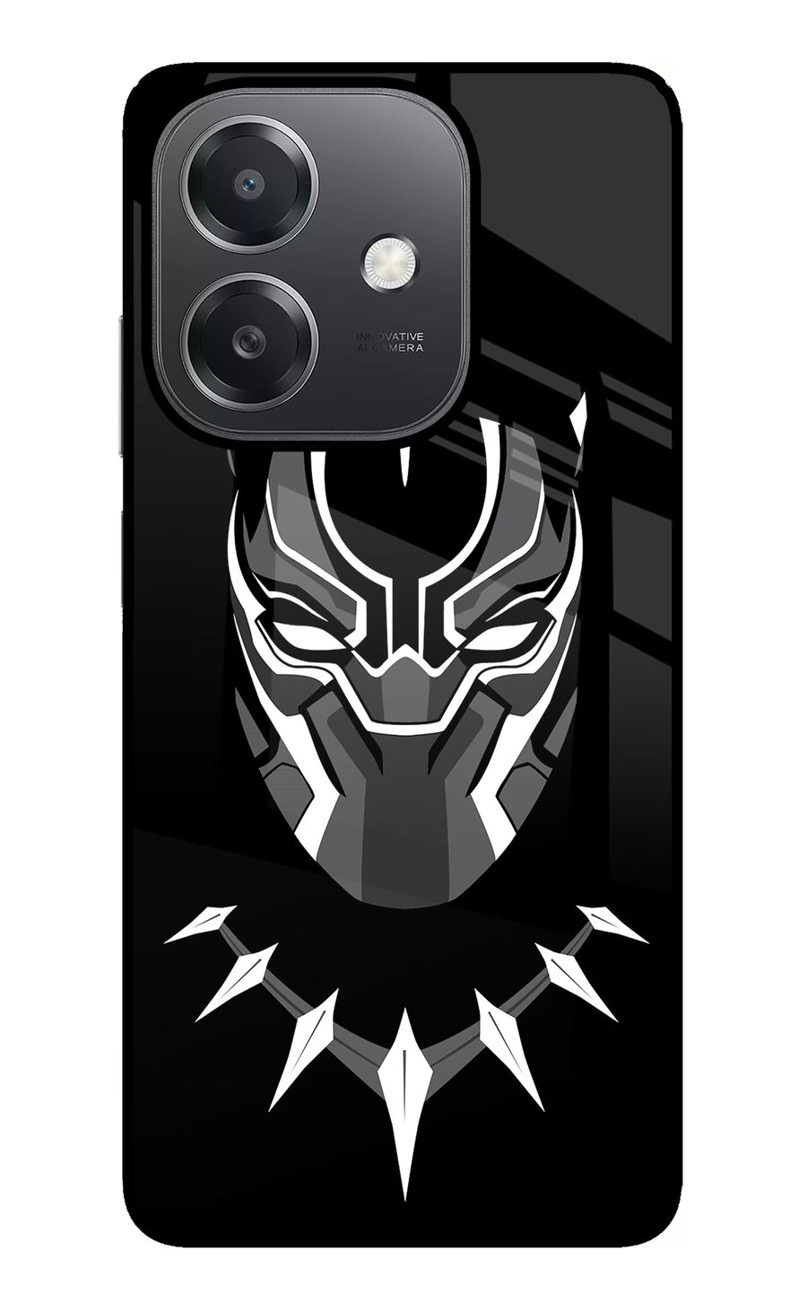Black Panther OPPO A3x Back Cover, Glass case