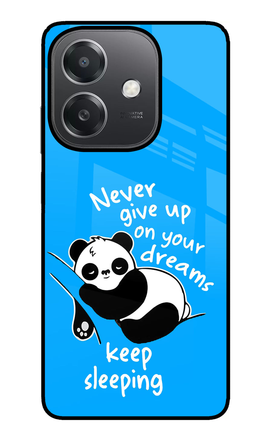 Keep Sleeping OPPO A3x Back Cover, Glass case