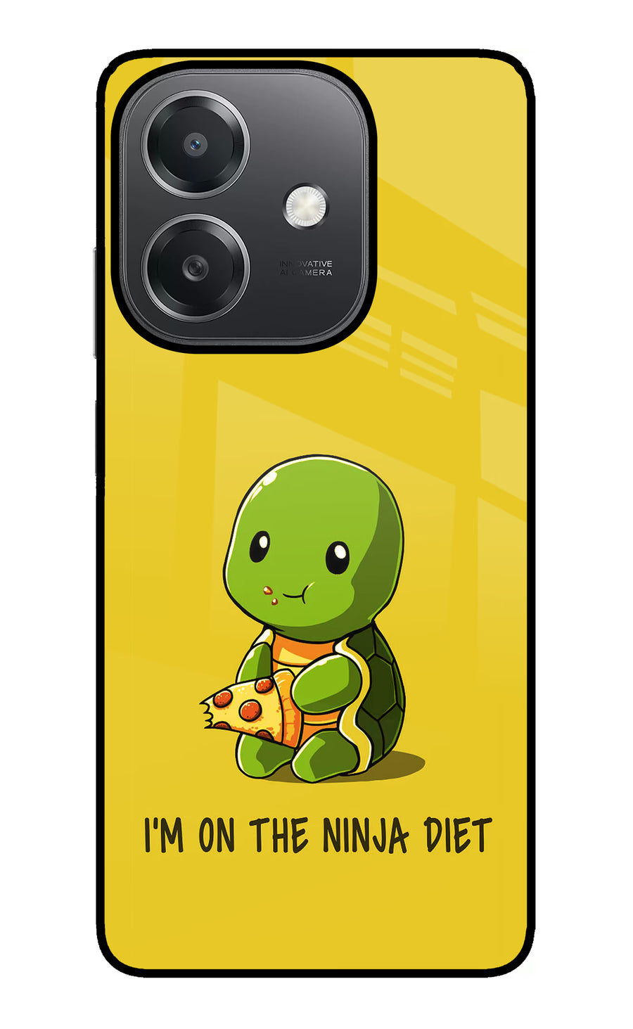 I'm on Ninja Diet OPPO A3x Back Cover, Glass case