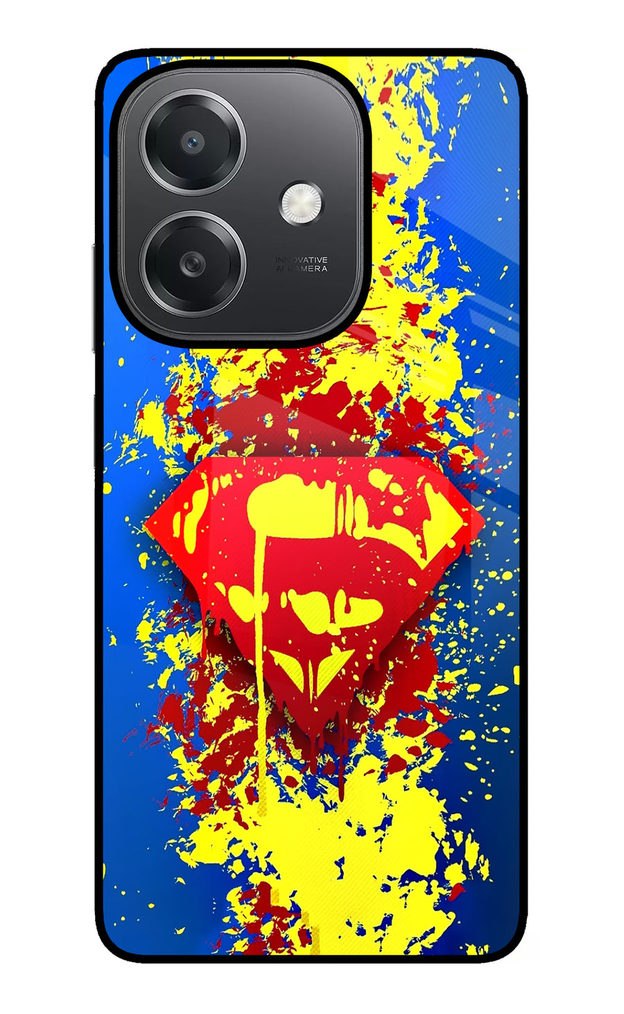 Superman logo OPPO A3x Back Cover, Glass case
