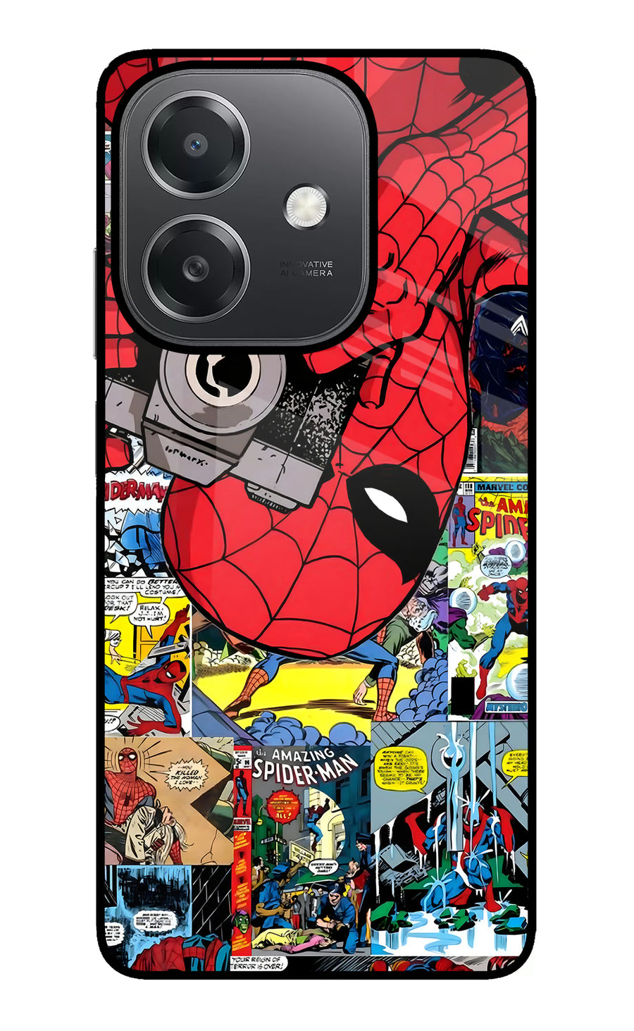 Spider Man OPPO A3x Back Cover, Glass case