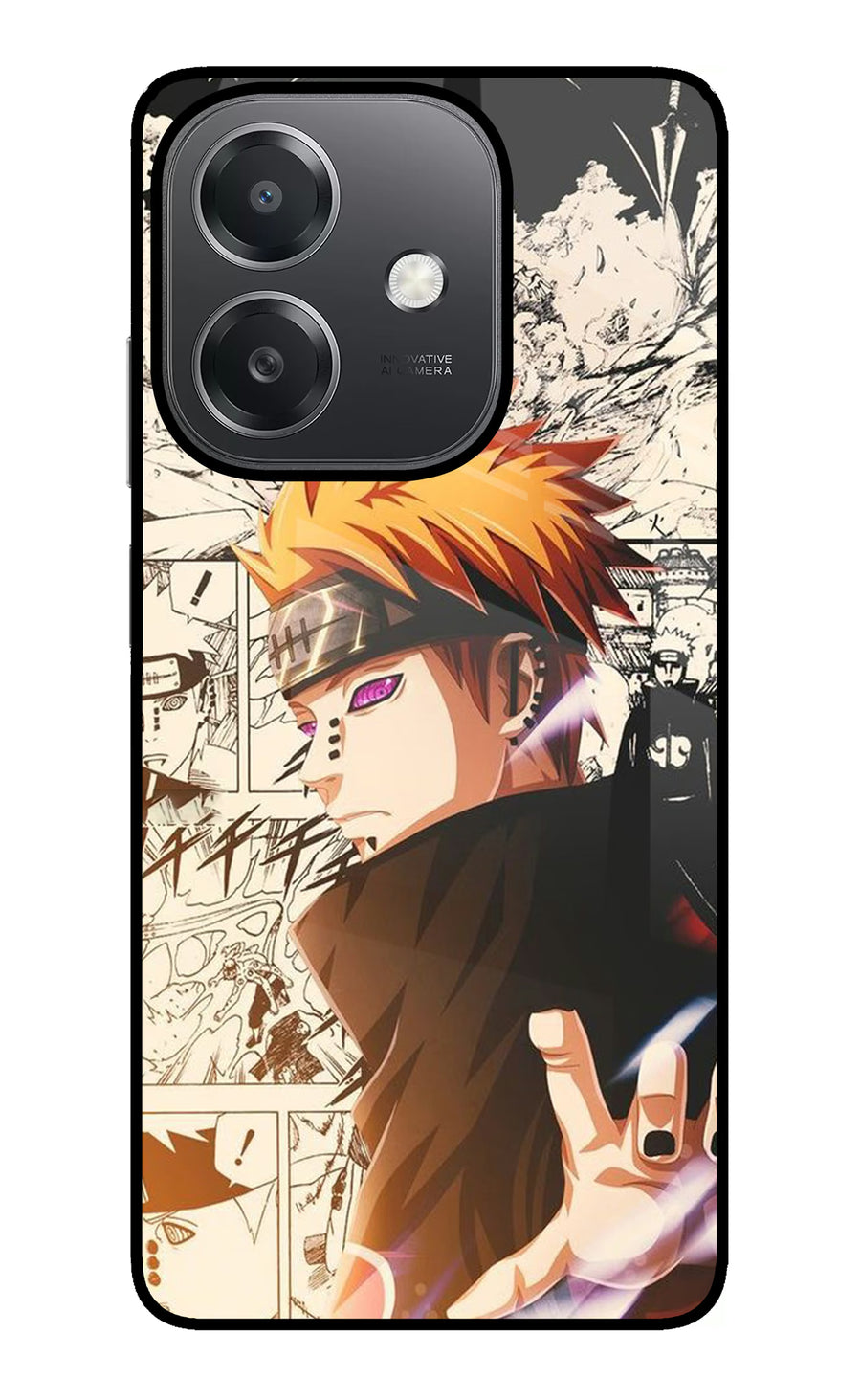 Pain Anime OPPO A3x Back Cover, Glass case