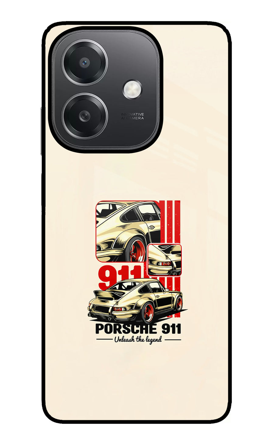 Classic Porsche 911 OPPO A3x Back Cover, Glass case