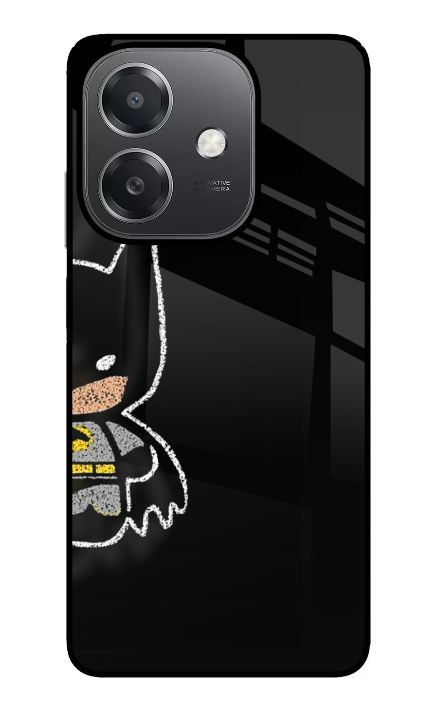 Bat Kitty OPPO A3x Back Cover, Glass case