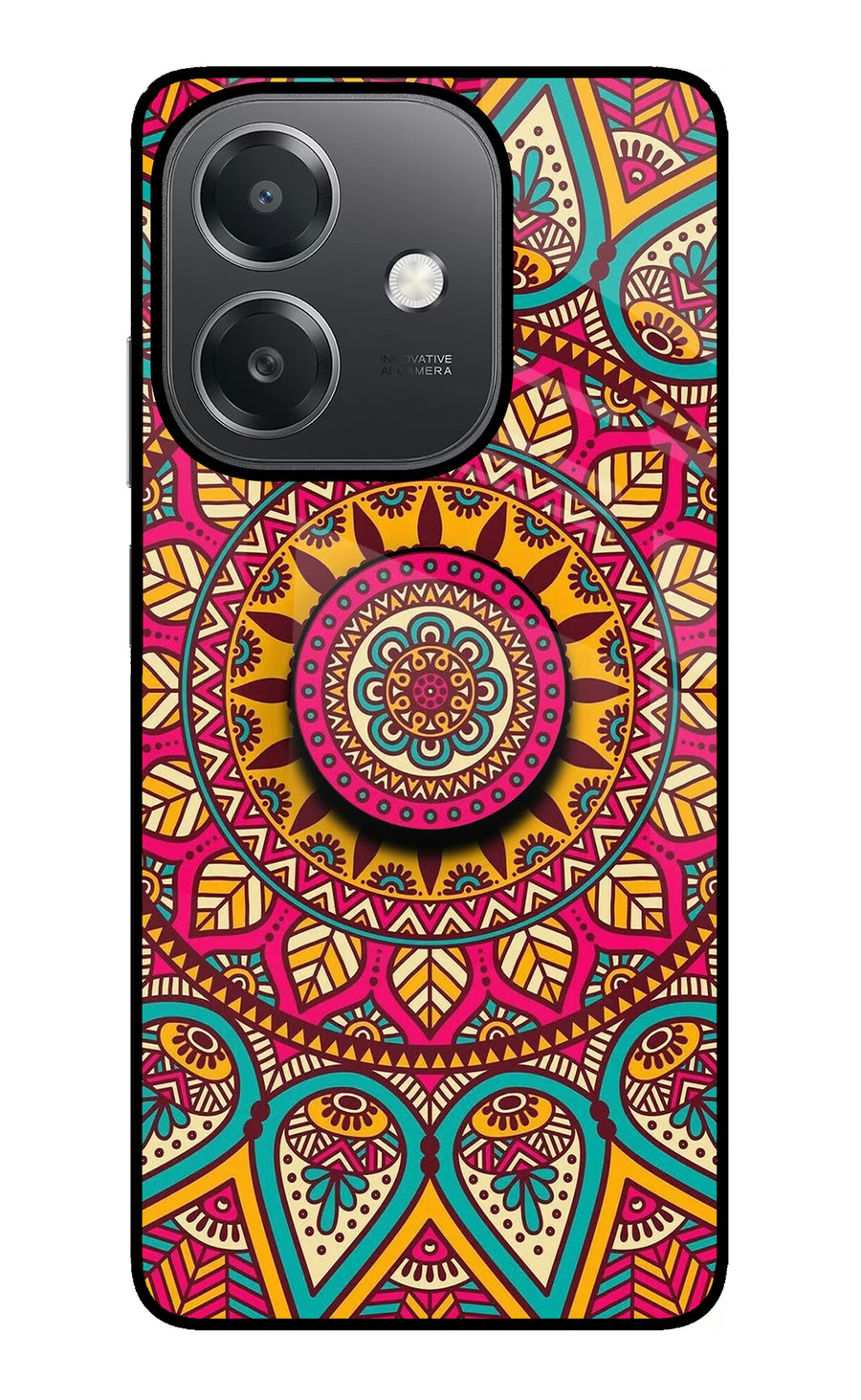 Mandala OPPO A3x Pop Case, Glass case