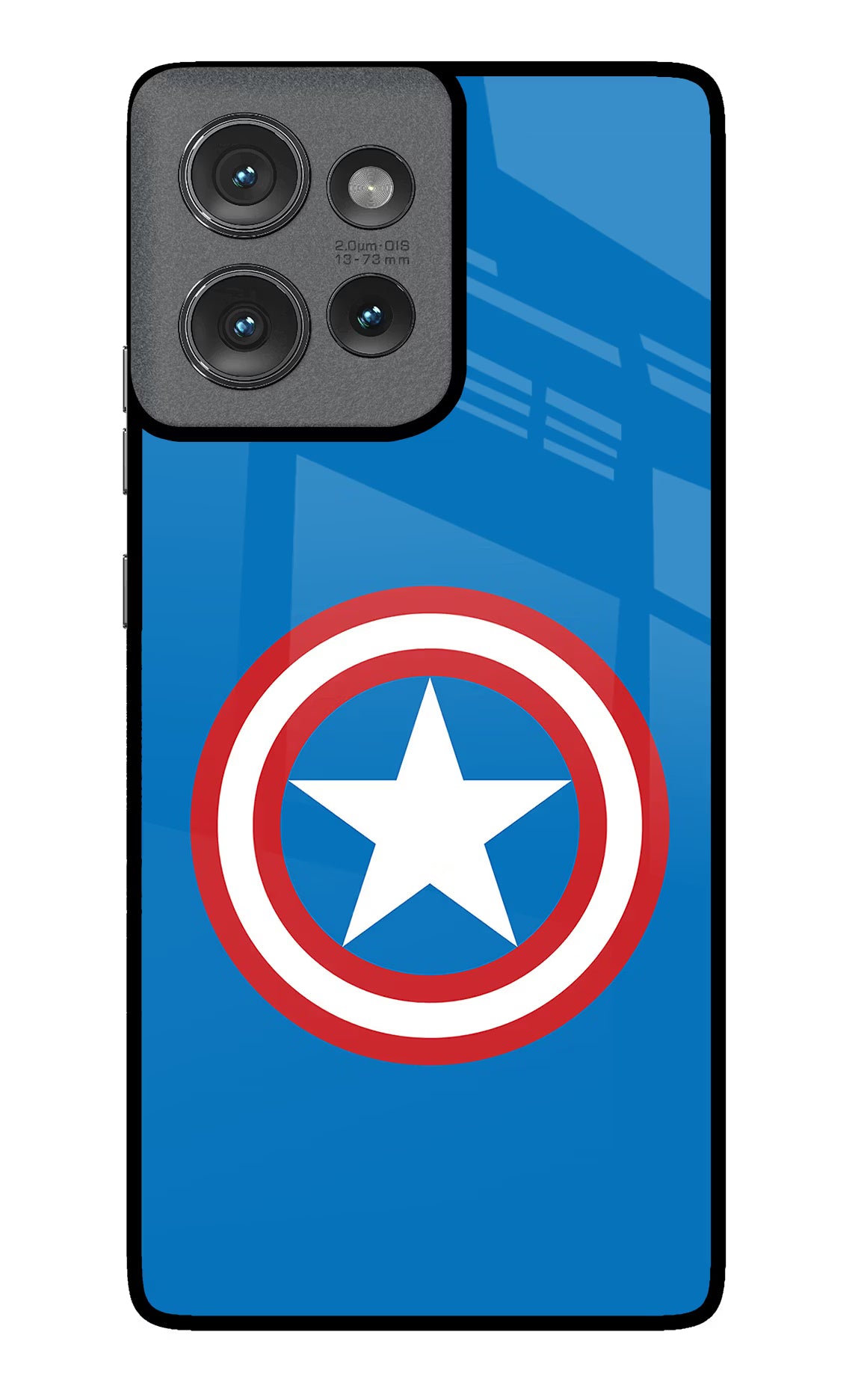 Captain America Logo Moto Edge 50 Glass Case