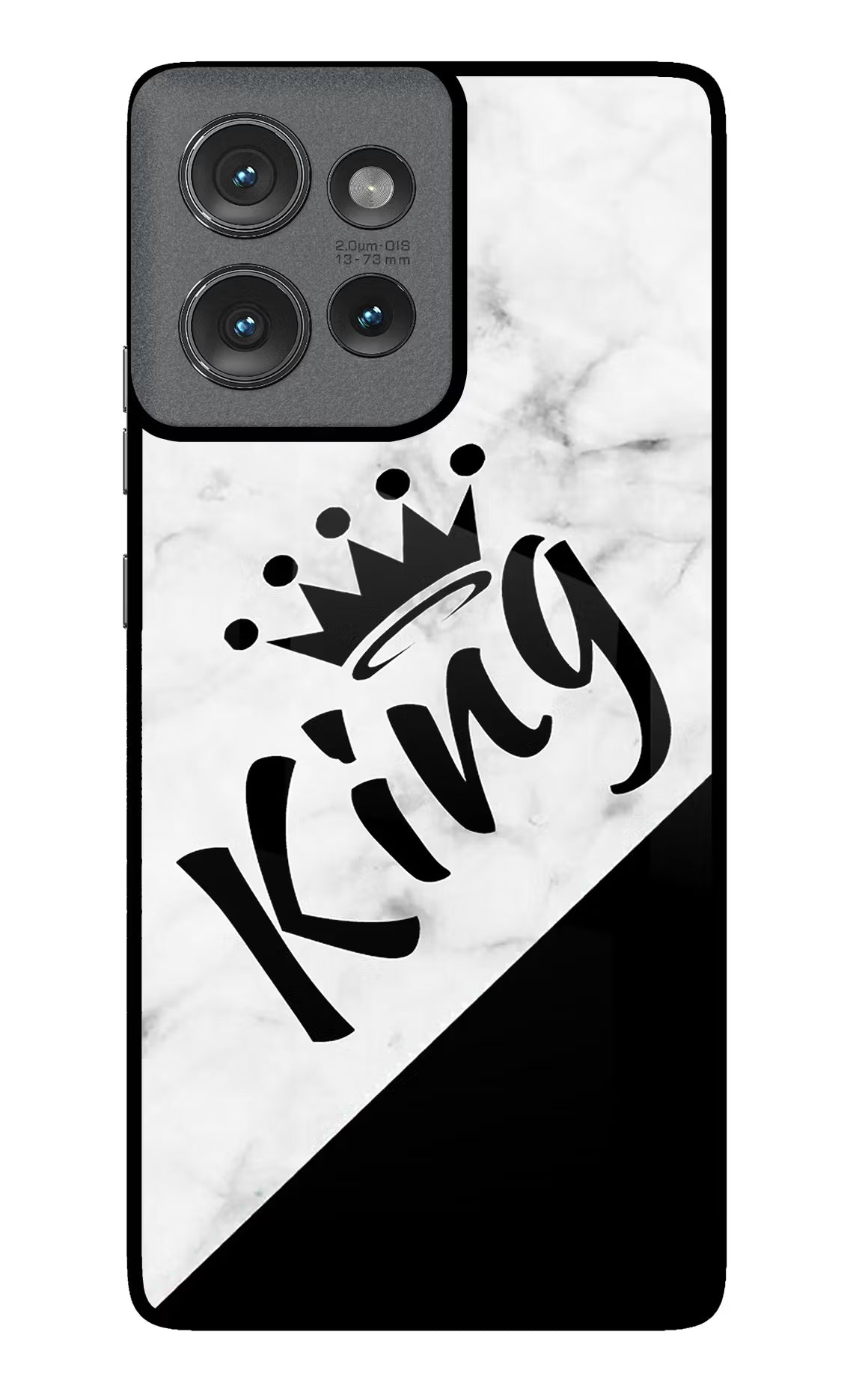 King Moto Edge 50 Glass Case Back Cover by Casekaro