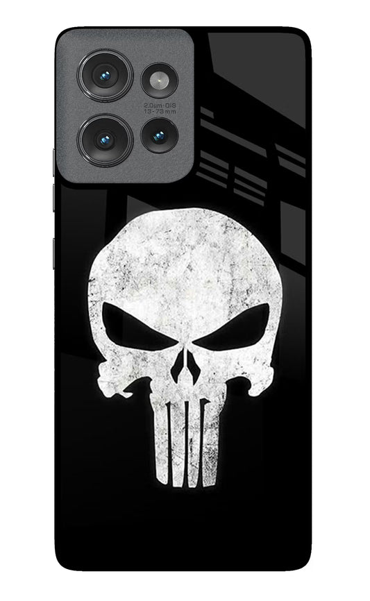 Punisher Skull Moto Edge 50 Glass Case