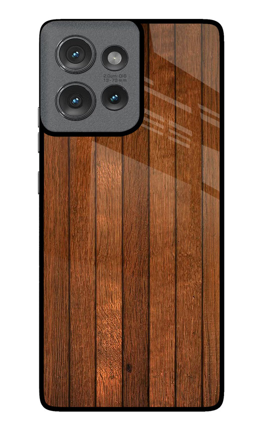 Wooden Artwork Bands Moto Edge 50 Glass Case