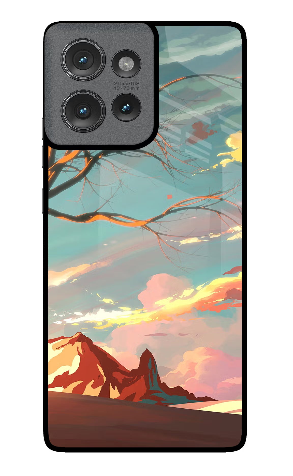 Scenery Moto Edge 50 Glass Case Back Cover by Casekaro