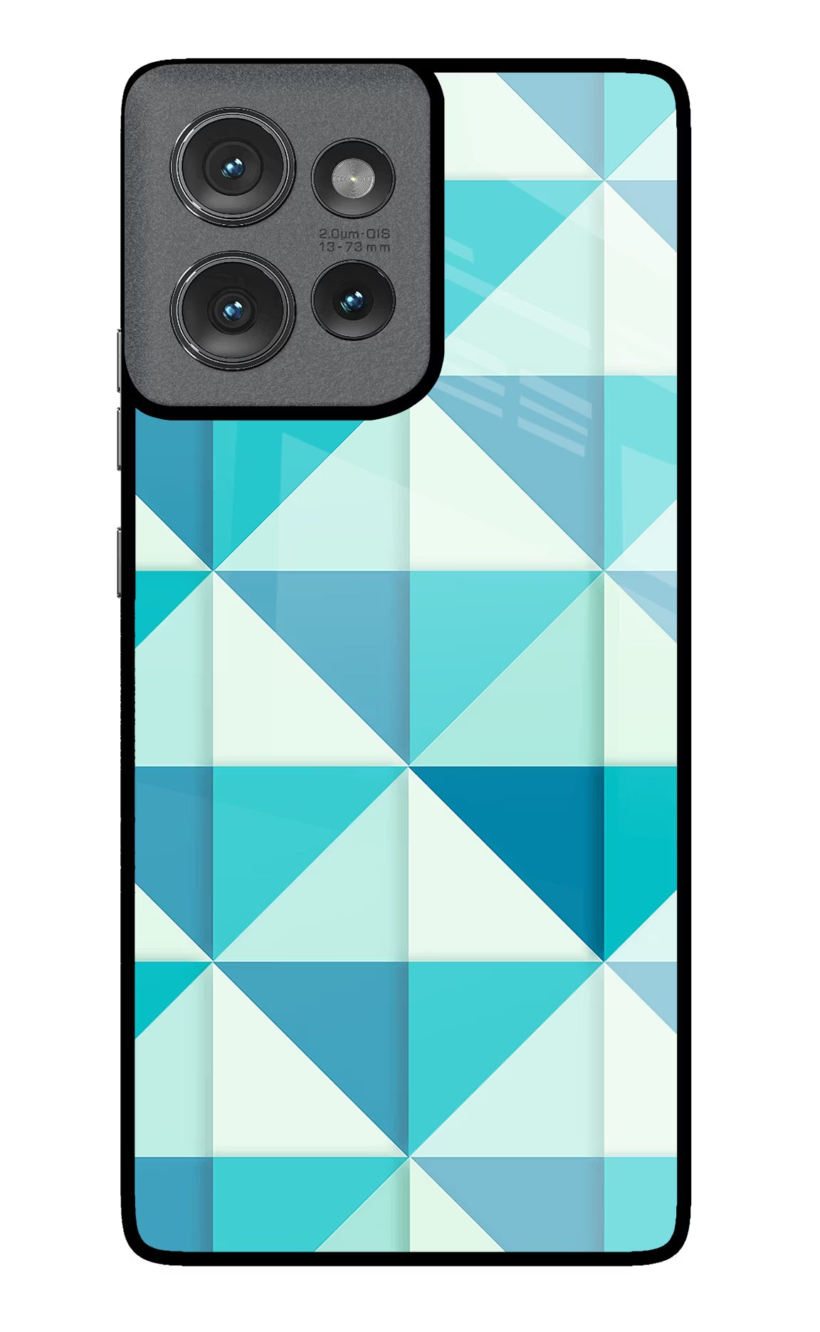 Abstract Moto Edge 50 Glass Case Back Cover by Casekaro
