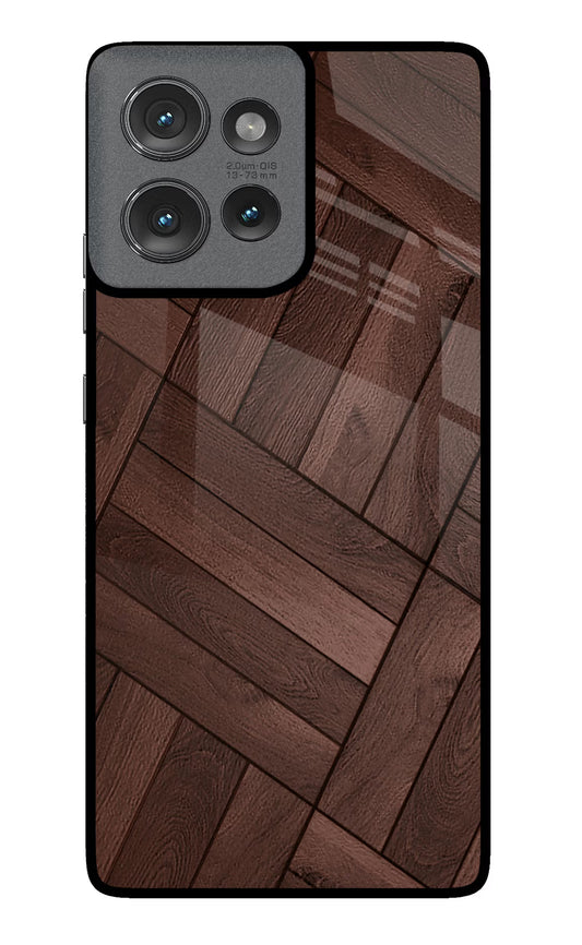 Wooden Texture Design Moto Edge 50 Glass Case