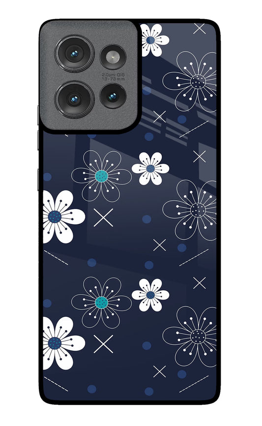 Flowers Moto Edge 50 Glass Case