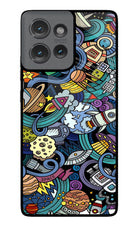 Space Abstract Moto Edge 50 Glass Case