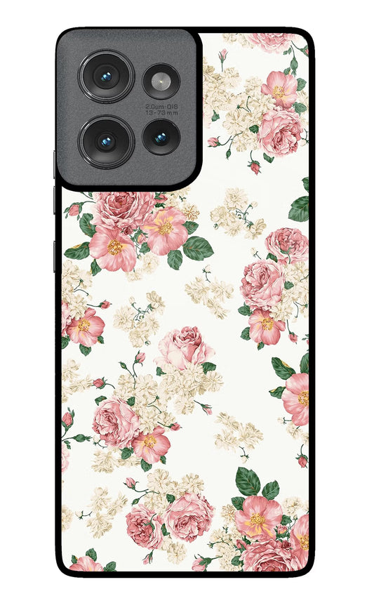 Flowers Moto Edge 50 Glass Case