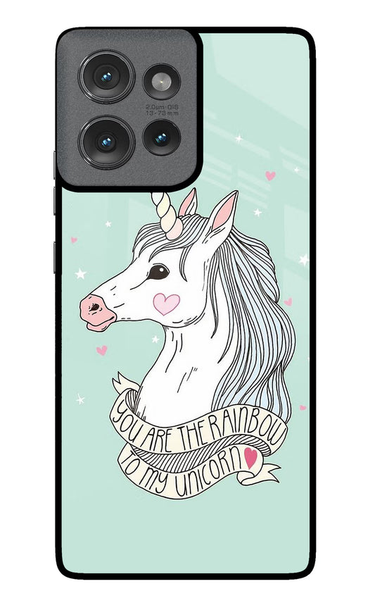 Unicorn Wallpaper Moto Edge 50 Glass Case