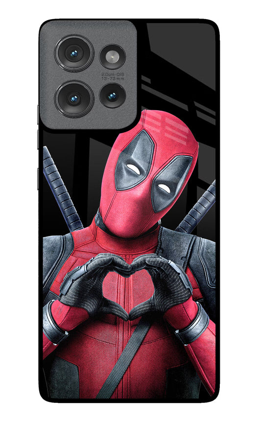 Deadpool Moto Edge 50 Glass Case