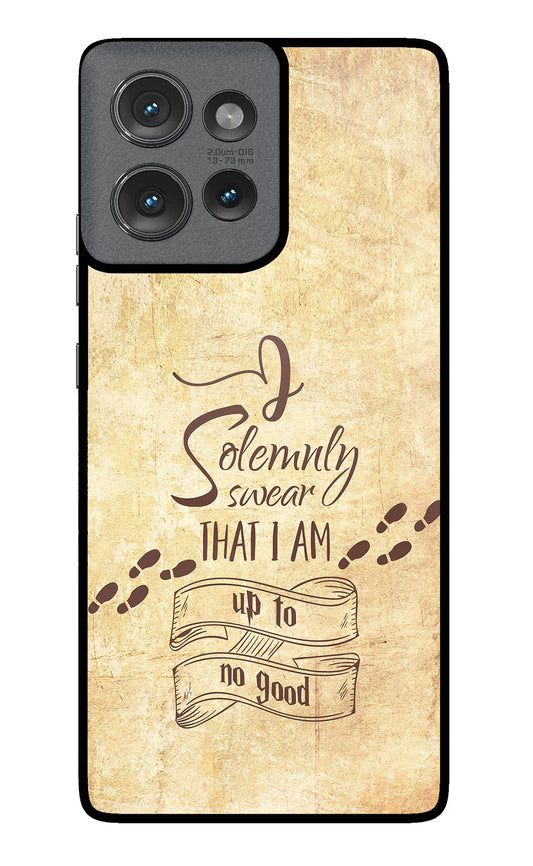 I Solemnly swear that i up to no good Moto Edge 50 Glass Case