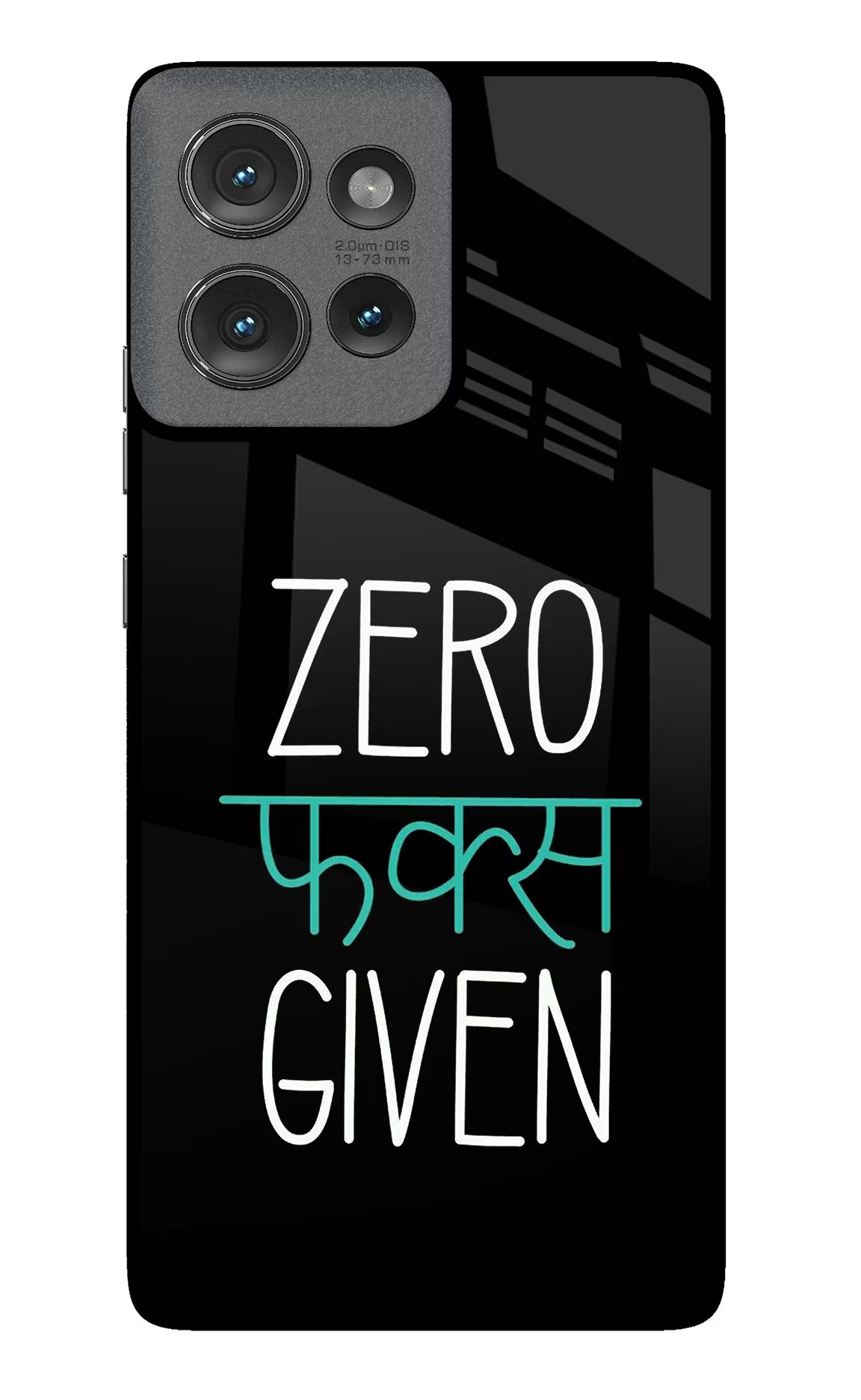 Zero Fucks Given Moto Edge 50 Glass Case