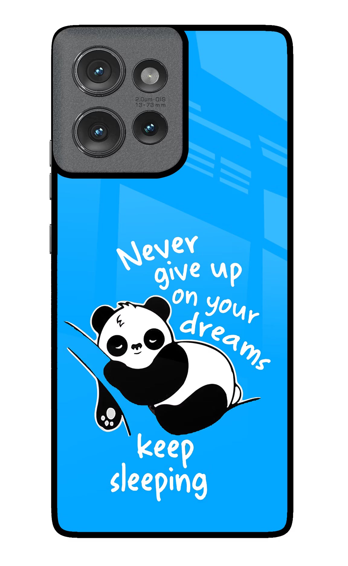 Keep Sleeping Moto Edge 50 Glass Case Back Cover by Casekaro