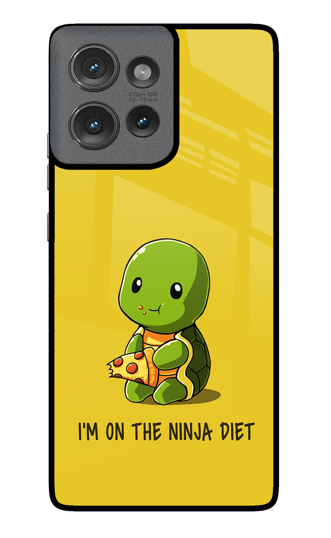 I'm on Ninja Diet Moto Edge 50 Glass Case Back Cover by Casekaro